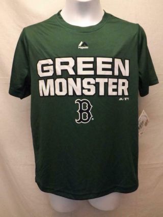 - Minor - Flaw Boston Red Sox Green Monster Youth Sizes M - L Performance Shirt