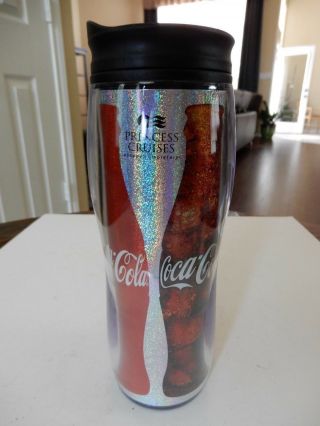 Princess Cruise Line - Coca Cola Thermal Contour Shaped Travel Drink Mug