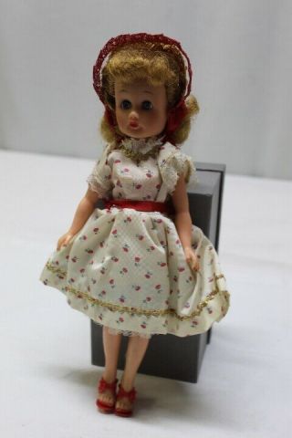 Vintage Fashion Doll Blonde Hair,  Red Shoes Dress 10.  75 