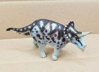 Vintage The Carnegie Safari Ltd.  6.  5 " Triceratops Hard Solid Rubber Figure 1988