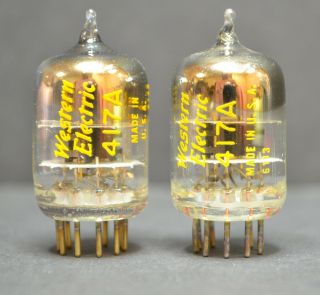 Western Electric We - 417a Matching Pair - Close Date Codes From 1950s