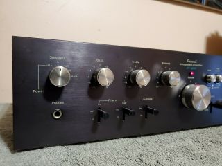 Sansui AU - 4900 Integrated amplifier. ,  and sounds very good.  Has an issue. 2