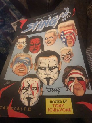 Sting Wcw Signed Photo From Starrcast In Las Vegas.