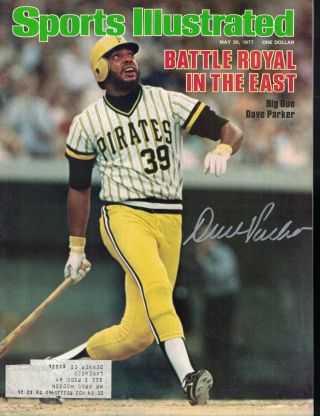 Dave Parker Signed Pittsburgh Pirates Sports Illustrated Mag 5/30/77 Bas 24996
