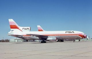 Pacific Southwest Airlines Psa Lockheed L - 1011 O/c N11014 - 35mm Slide