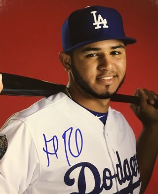 Exact Proof Keibert Ruiz Signed Autographed 8x10 Photo Los Angeles Dodgers