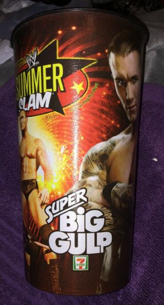 Wwe Randy Orton 2010 Summer Slam 7 - Eleven Big Gulp 44 Oz Cup - Wwf Aew Nxt