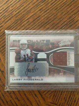 2006 Playoff Absolute Memorabilia Larry Fitzgerald Auto Jersey 89/100 Ah - 1