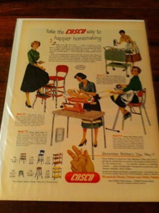 Vintage 1953 Cosco Furniture Way To Happier Homemaking Print Art Ad