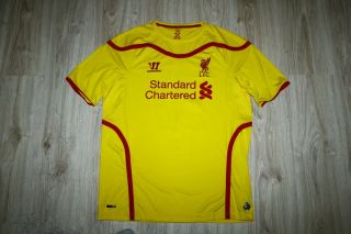 Authentic Vintage Warrior Liverpool 2014 - 15 Away Shirt 15 Lewis Very Good Xl
