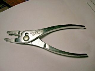 Vintage Crescent Tool Co.  L26 Slip Joint Pliers Usa