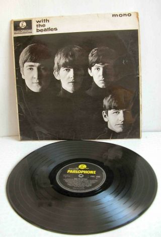 Vintage Vinyl.  With The Beatles – Mono Lp (pmc1206).  Slight Warp – See Photos