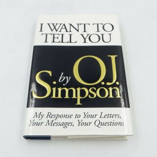O.  J.  Simpson Football & Movie Star Signed Autographed Hardcover Book W/coa