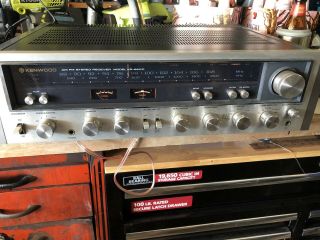 Vtg 1970s Kenwood Kr - 6600 Am/fm Stereo Receiver Amplifier Wood Cabinet Japan