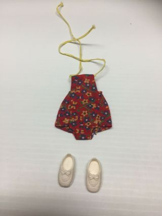 Vintage Doll Outfit & Shoes For Vogue,  Ginny,  Muffie And Other Similar 8 " Dolls