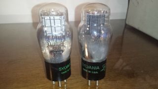 Nos Closely Matched Pair 45 Sylvania St 145 245 345 Power Amp Tube Tv - 7
