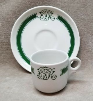 Cpr Canadian Pacific Railway Dining Car Demitasse Cup And Saucer.