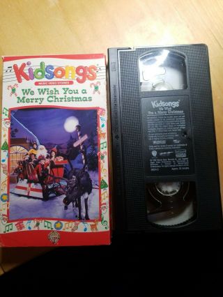 Kidsongs - We Wish You A Merry Christmas (vhs,  Dvd) Euc Rare Htf Vintage