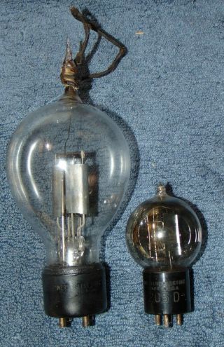 2 = Extremely Rare Western Electric 205d Plus Giant Balloon Tubes 1920 Display