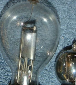 2 = EXTREMELY RARE WESTERN ELECTRIC 205D PLUS GIANT BALLOON TUBES 1920 DISPLAY 2