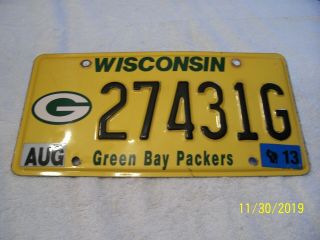 Wisconsin Green Bay Packers License Plate Perfect Man Cave Sports Bar