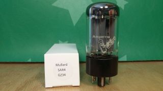 Mullard (amperex Bugle Boy Label) 5ar4 Gz34 4 - Notch Oo Vacuum Tube