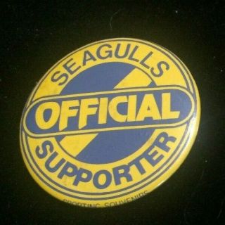 Vintage Williamstown Football Club Official Seagulls Supporter Button Badge