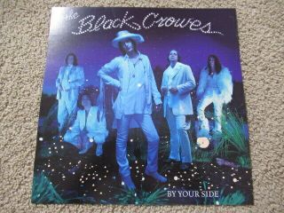 Vintage 90s The Black Crowes Music Poster Flat Promo By Your Side 1998