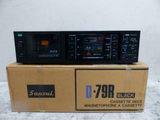 Rare Nos Sansui D - 77r Auto Reverse Cassette Deck