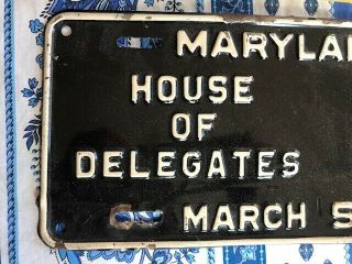1952 MARYLAND House of Delegates license plate 40 2