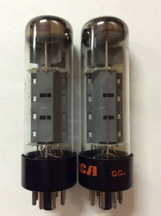 Matched Pair Siemens / RFT EL34 / 6CA7 Tubes NOS - Testing Very Closely Matched 2
