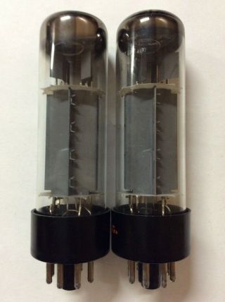 Matched Pair Siemens / RFT EL34 / 6CA7 Tubes NOS - Testing Very Closely Matched 3