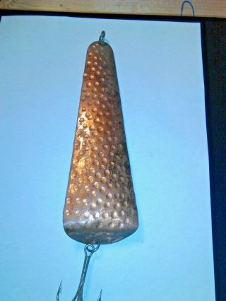Lure We Have Large Vintage Old Copper Spoon For Salmon,  Or Trout 6 Inches Long.