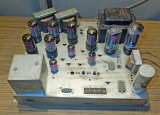 Magnavox Stereo Tube Amplifier 8102 - 00 - (6) 6V6,  (2) 12AT7,  (1) 12AX7,  (2) 5U4 2