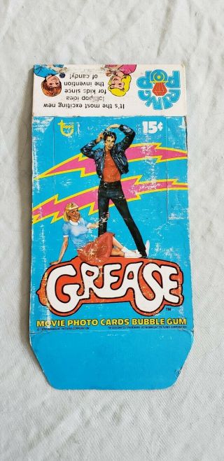 Vintage 1978 Topps Grease Movie Photo Bubble Gum Card Store Display Box