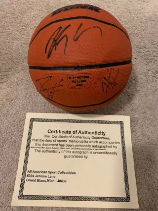 Memphis Grizzlies Signed Basketball Mike Conley,  Marc Gasol,  Rudy Gay.
