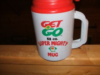 Vintage Thermo Serve Insulated Travel Mug 52 Oz & Lid Get N Go Mighty Mug
