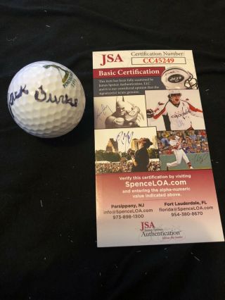 Jack Burke Signed Pinehurst Golf Ball Ryders Cup 1951 Autograph Jsa