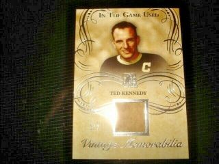 16 In The Game Itg Ted Kennedy Vintage Memorabilia Patch 1/7 Toronto