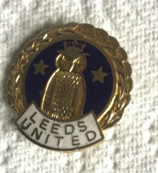 Leeds United Vintage 1960’s Owl Enamel Pin Badge Early Crest Coffer London 2