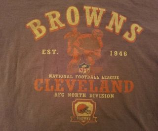 Cleveland Browns T Shirt Nfl Retro Size Medium
