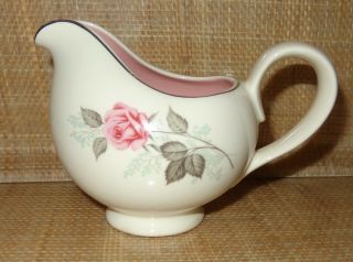 Htf Vintage Pink Rose China Creamer Cream Pitcher Maker Unknown Meakin? Noritake