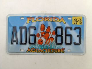 Florida Aquaculture License Plate