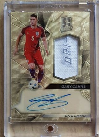 Panini Spectra Soccer Gary Cahill Patch Auto 1/1 One Of One
