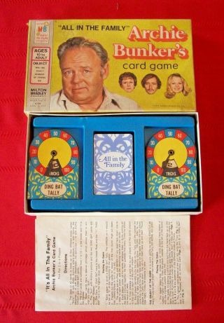 1972 Vintage Milton Bradley All In The Family Archie Bunker 