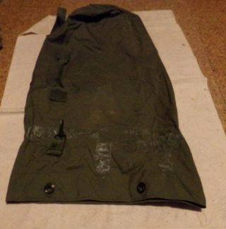 Vintage Us Army Large Military Duffle Bag Luggage Olive Green Canvas