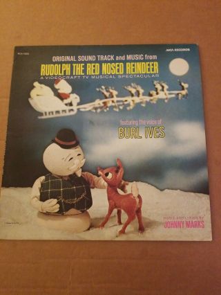 Rudolph The Red Nosed Reindeer Soundtrack Vintage Vinyl Record Ex,