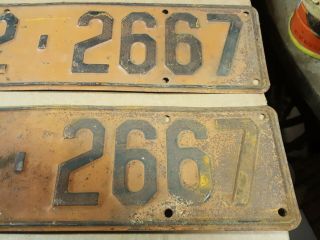 Set Of 2 1936 Kansas License Tags Plates Sedgwick County 2