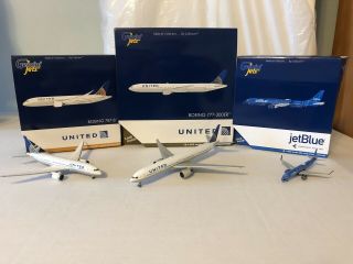 Gemini Jets 1:400 United Airlines & Jetblue Combo
