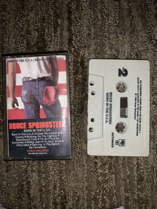 Bruce Springsteen Born In The Usa Cassette Tape Vintage